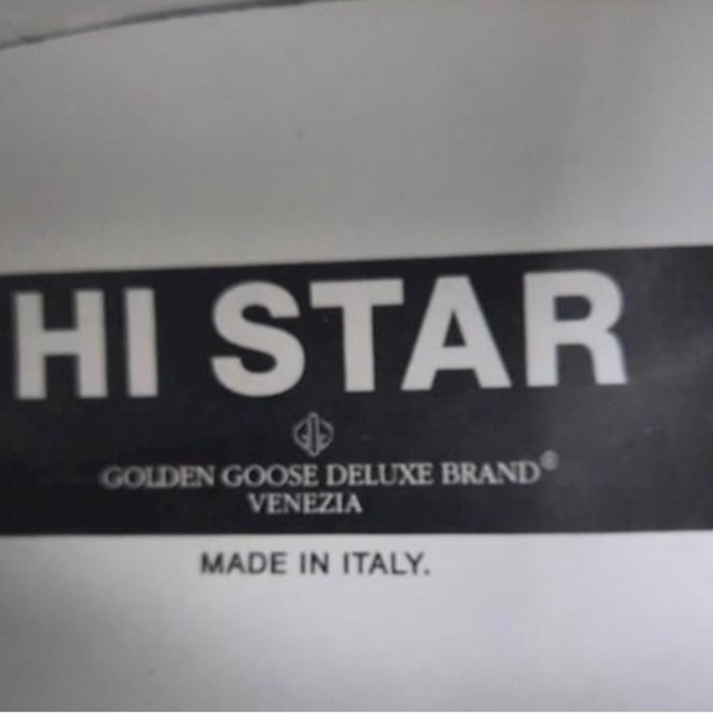 Golden Goose unisex’s hi star Leather sneakers size size 11 - Picture 5 of 7
